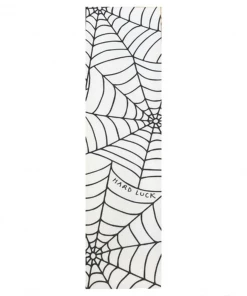 HARD LUCK - REVERSE WEB GRIPTAPE SHEET: CLEAR/BLACK Skateboarding