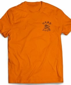 HARD LUCK - OG LOGO S/S TEE: ORANGE