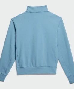 ADIDAS - H SHMOO 1/4 ZIP SWEATSHIRT. HAZY BLUE/WHITE