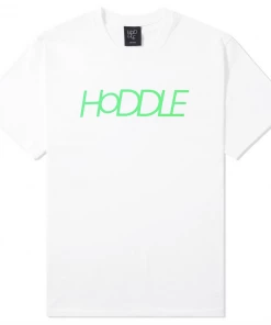 Hoddle Logo White/Lime S/S T