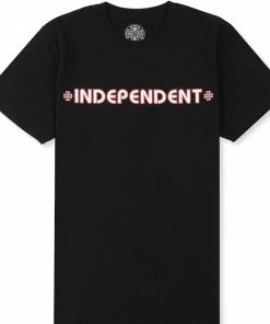 INDEPENDENT - BAR CROSS LOGO MENS SHORT SLEEVE TEE: BLACK