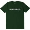 Trucks INDEPENDENT - BAR CROSS LOGO MENS SHORT SLEEVE TEE PINE