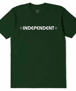 Trucks INDEPENDENT - BAR CROSS LOGO MENS SHORT SLEEVE TEE PINE