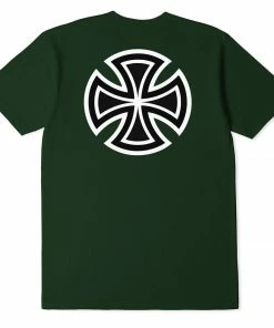 Trucks INDEPENDENT - BAR CROSS LOGO MENS SHORT SLEEVE TEE PINE