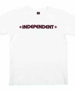 INDEPENDENT - BAR CROSS LOGO MENS SHORT SLEEVE TEE: WHITE Trucks