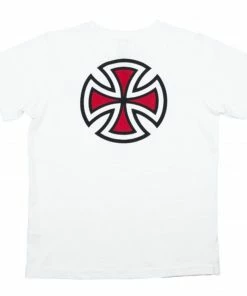 INDEPENDENT - BAR CROSS LOGO MENS SHORT SLEEVE TEE: WHITE Trucks