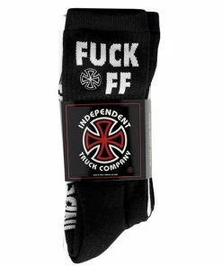 Trucks INDEPENDENT - F/O SOCKS: BLACK AND WHITE 4 PACK