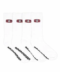 Trucks INDEPENDENT - OGBC RIGID CREW SOCKS 4 PACK: WHITE