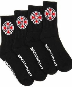 Trucks INDEPENDENT - OG CROSS YOUTH CREW SOCK 4 PACK: ASSORTED