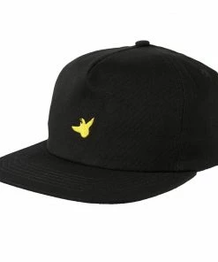 KROOKED - OG BIRD SNAPBACK CAP: BLACK/YELLOW Trucks