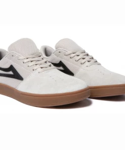 LAKAI - BRIGHTON MENS SHOES WHITE/GUM SUEDE Trucks