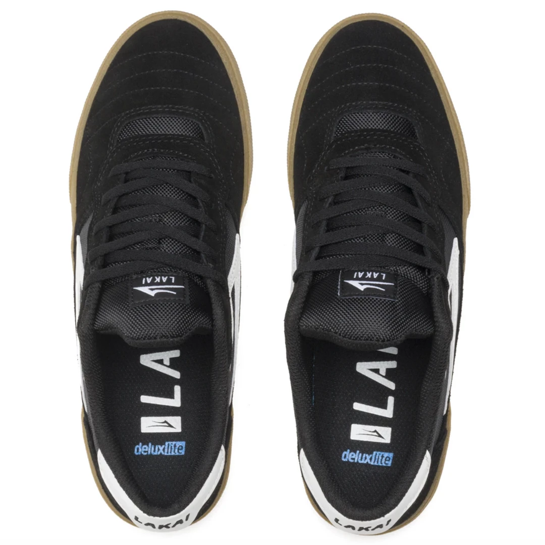 LAKAI - CAMBRIDGE MENS SHOES: BLACK/GUM SUEDE Trucks 3 LAKAI - CAMBRIDGE MENS SHOES: BLACK/GUM SUEDE Trucks