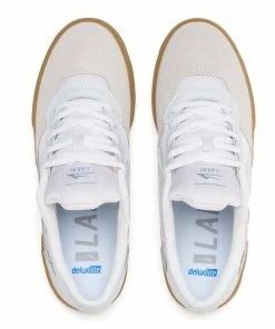Trucks LAKAI - CAMBRIDGE MENS SHOES: WHITE/GUM SUEDE