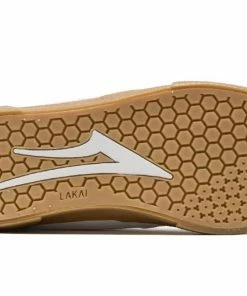 Trucks LAKAI - CAMBRIDGE MENS SHOES: WHITE/GUM SUEDE