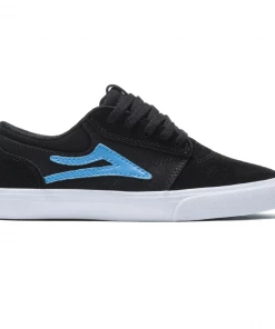 Trucks LAKAI - GRIFFIN KIDS SHOES: BLACK/CYAN SUEDE