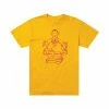 LAKAI X DOOM SAYERS - CORP WORLD S/S TEE: YELLOW