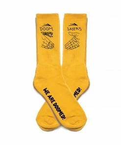 LAKAI X DOOM SAYERS - CREW SOCKS YELLOW Trucks