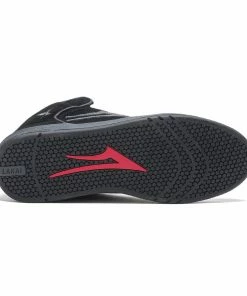 LAKAI - TELFORD / BLACK SABBATH MENS SHOES. BLACK/GREY SUEDE