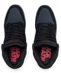 LAKAI - TELFORD / BLACK SABBATH MENS SHOES. BLACK/GREY SUEDE