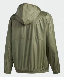Jackets Adidas Light Windbreaker Green Black