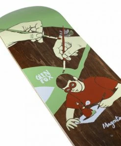 Skateboarding MAGENTA - GLEN FOX EXTRAVISION SKATEBOARD DECK: 8"