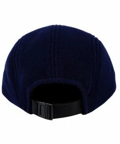 MAGENTA - HIVER FLEECE 5 PANEL CAP: NAVY/GREEN