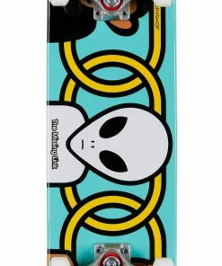 Completes ALIEN WORKSHOP - MISSING LINK COMPLETE SKATEBOARD. BLUE. 7.75"
