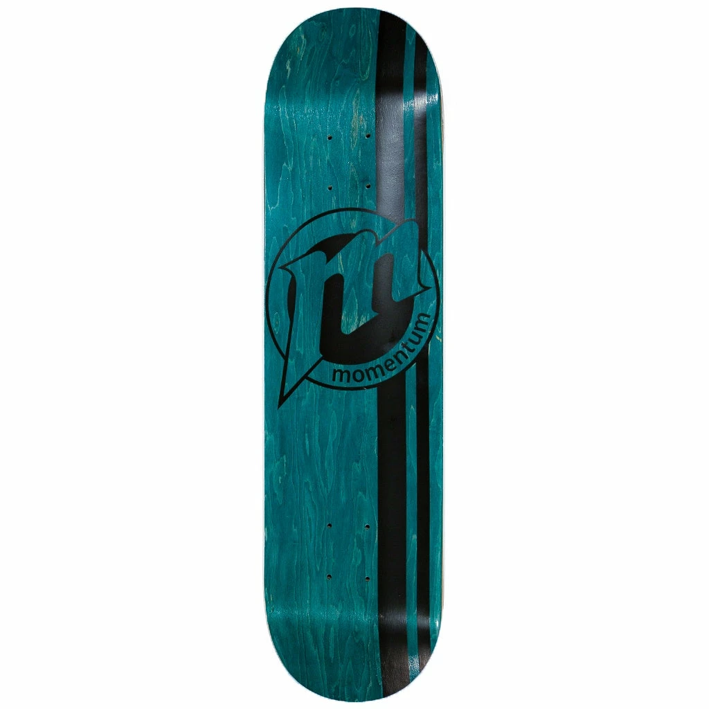 MOMENTUM - CIRCLE LOGO SKATEBOARD DECK: GREEN 8.5" 1 MOMENTUM - CIRCLE LOGO SKATEBOARD DECK: GREEN 8.5"