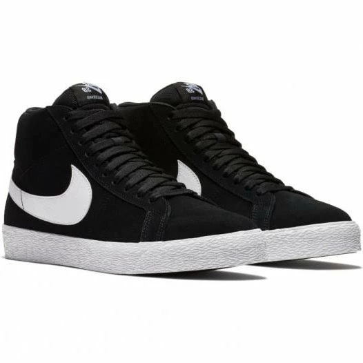 NIKE SB - ZOOM BLAZER MID MENS SHOES. BLACK/WHITE-WHITE-WHITE Trucks 2 NIKE SB - ZOOM BLAZER MID MENS SHOES. BLACK/WHITE-WHITE-WHITE Trucks