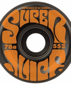OJ - MINI SUPER JUICE BLACK SKATEBOARD WHEELS 55MM X 78A Skateboarding