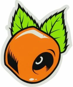 OJ - OJ ORANGE CLEAR STICKER: 3" X 3 3/4"