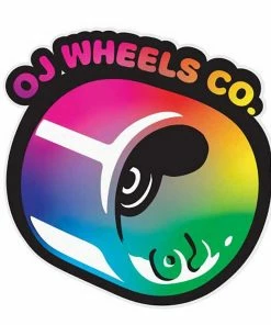 OJ - OJ WHEELS HOT JUICE FADE STICKER: 3.37" X 3.25"