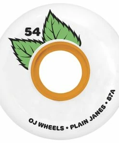 OJ - PLAIN JANE KEYFRAME WHITE SKATEBOARD WHEELS: 54mm X 87a Skateboarding