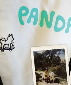 Trucks Panda Youth Skate Embroidered Tee - Lavender / White