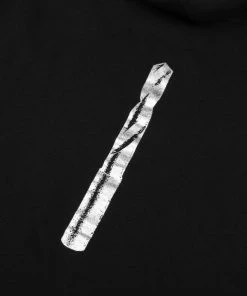 PASS~PORT - DRILL BIT HOODIE. BLACK