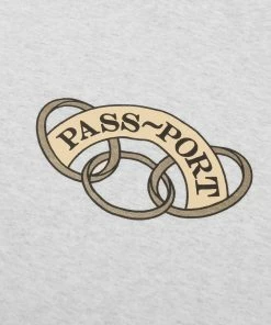 PASS~PORT - COMMUNAL RINGS SHORT SLEEVE TEE: ASH