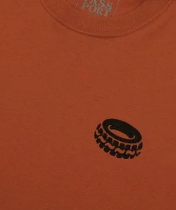 PASS~PORT - FLAT TYRE SHORT SLEEVE TEE Texas Orange Trucks