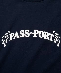 PASS~PORT - SWEATY PUFF PRINT SHORT SLEEVE TEE: NAVY