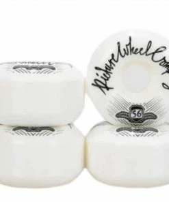 PICTURE WHEEL Co - PSU SHEILD SERIES 83B WHITE SKATE WHEELS Skateboarding