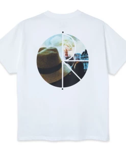 POLAR - NOTRE DAME FILL LOGO S/S TEE. WHITE