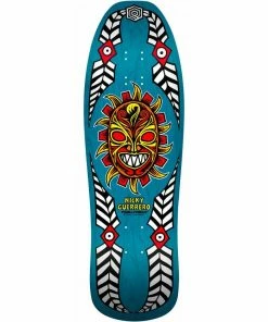 Skateboarding POWELL PERALTA - NICKY GUERRERO MASK REISSUE SKATEBOARD DECK: BLUE 10"