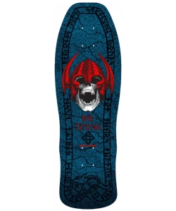POWELL PERALTA - PER WELINDER NORDIC SKULL REISSUE SKATEBOARD DECK: BLUE 9.625
