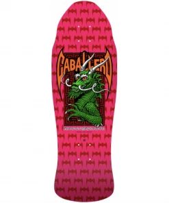 POWELL PERALTA - STEVE CABALLERO STREET DRAGON REISSUE SKATEBOARD DECK: HOT PINK 9.625"