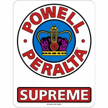 POWELL PERALTA - SUPREME OG STICKER: 4.5" X 6" 1 POWELL PERALTA - SUPREME OG STICKER: 4.5" X 6"