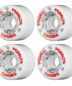 POWELL PERALTA - G BONES SKATEBOARD WHEELS: WHITE 64MM X 97A Skateboarding