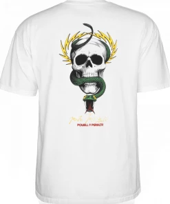 POWELL PERALTA - McGILL SKULL & SNAKE S/S TEE. WHITE