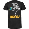POWELL PERALTA - SKATE SKELETON SHORT SLEEVE TEE: BLACK
