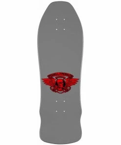 POWELL PERALTA - SKULL & SWORD GEEGAH REISSUE SKATEBOARD DECK: SILVER 9.75" X 30" Skateboarding