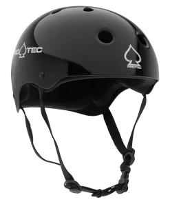 PRO-TEC - CLASSIC SKATE HELMET: GLOSS BLACK Trucks