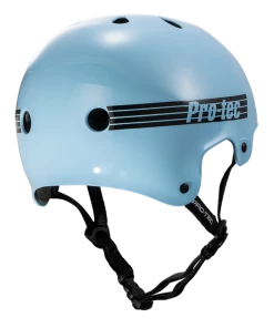 PRO-TEC - OLD SCHOOL CLASSIC CERTIFIED SKATE HELMET/GLOSS BABY BLUE Skateboarding